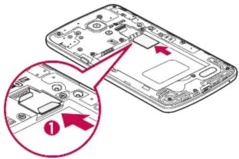 LG D315 - Installing the SIM card and battery - 2