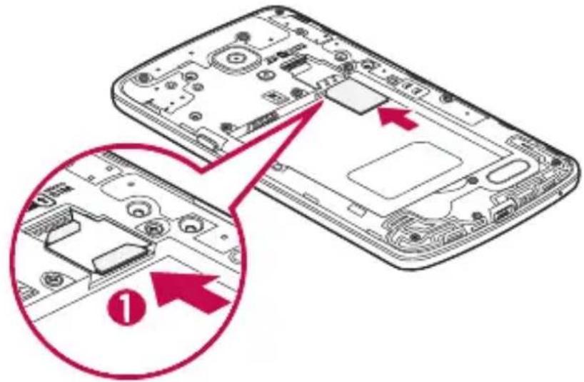LG D315 - Installation de la carte SIM et de la batterie - 2