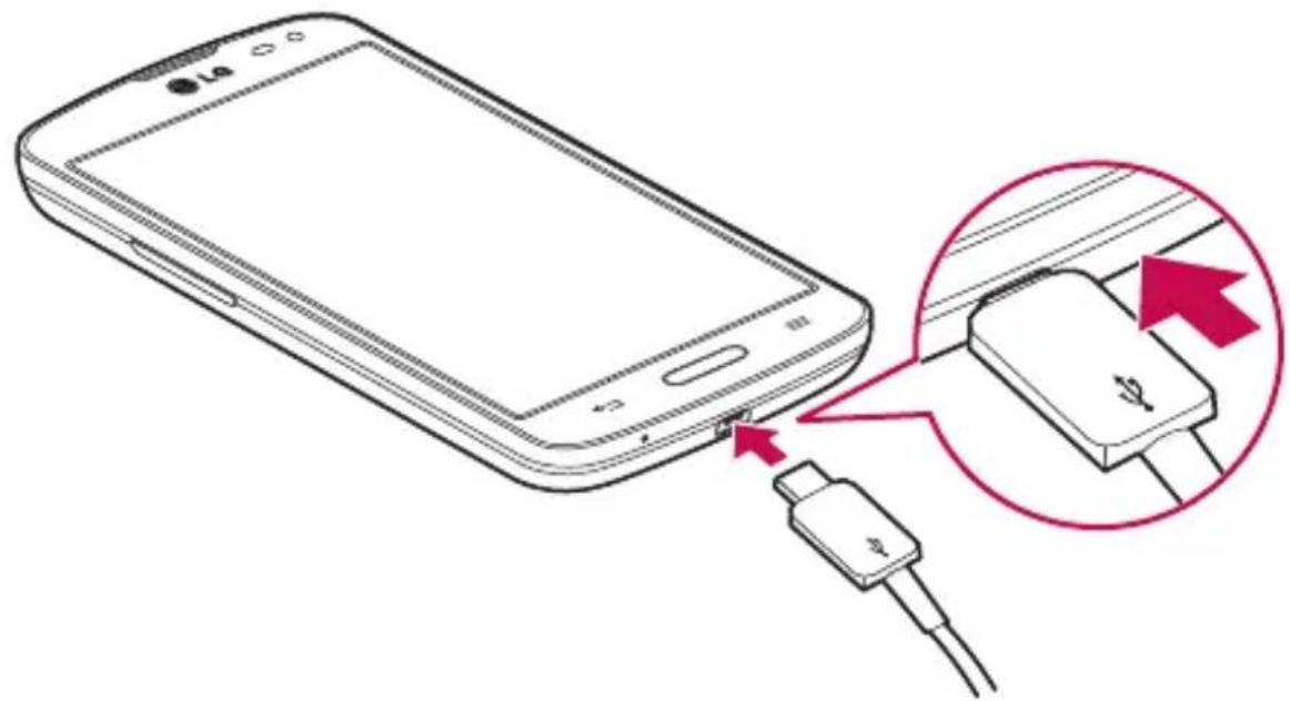 LG D315 - Charging the phone - 1