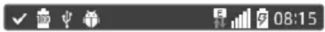 LG D120 - Notification icons on the Status Bar - 1