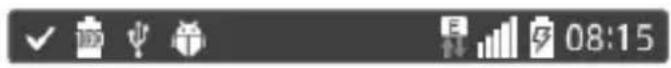 LG D120 - Icone delle notifiche sulla barra di stato - 1