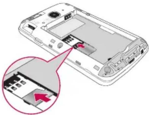 LG D120 - Einsetzen der SIM-Karte und des Akkus - 2