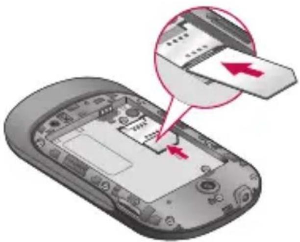 LG C550 - Installation de la carte SIM et de la batterie - 3