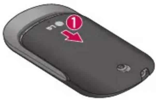 LG C550 - Installation de la carte mémoire - 1