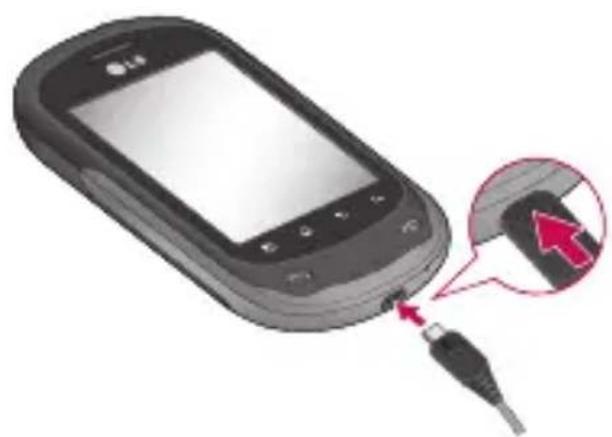 LG C550 - Chargement de la batterie - 1
