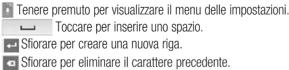 LG P710 - Utilizzo della tastiera e inserimento del testo - 1