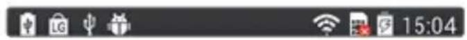 LG P710 - Viewing the status bar - 1