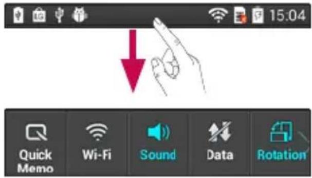 LG P710 - Barre de notification - 1