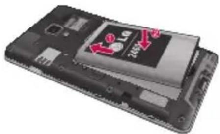 LG P710 - Installation de la carte SIM et de la batterie - 3