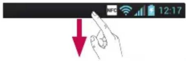 LG P700 - Barre de notification - 1