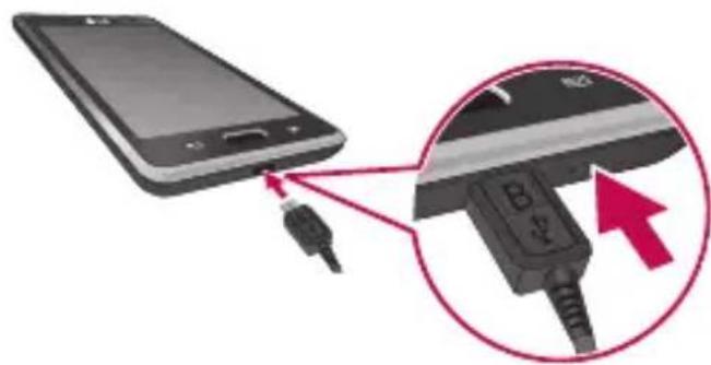 LG P700 - Polnjenje telefona - 1