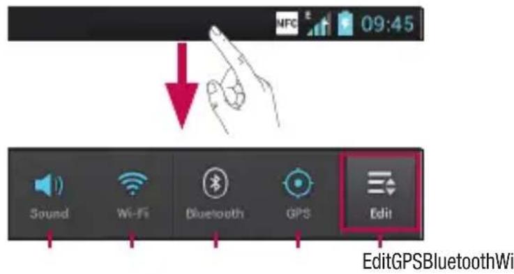 LG P700 - Notification drawer - 1