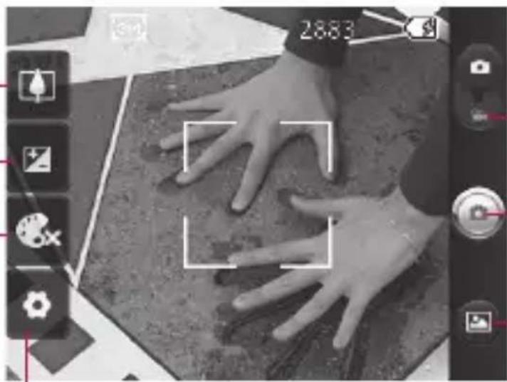 LG P350 - Getting to know the viewfinder - 1