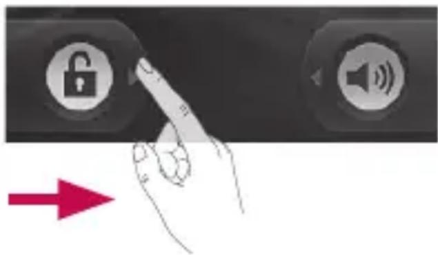 LG P350 - Écran de déverrouillage - 1
