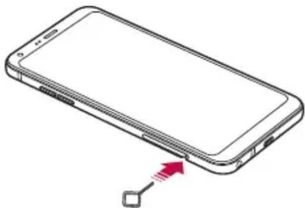 LG M700N - Installing the SIM card - 2