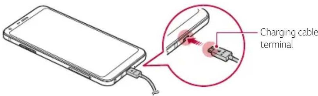 LG M700N - Charging the battery - 1