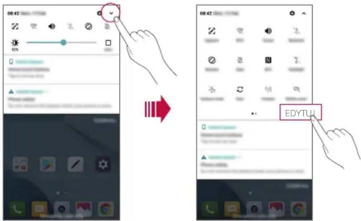 LG M700N - Panel powiadomień - 1
