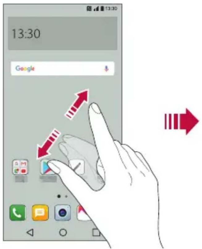LG M700N - Visualización del tema de fondo - 1
