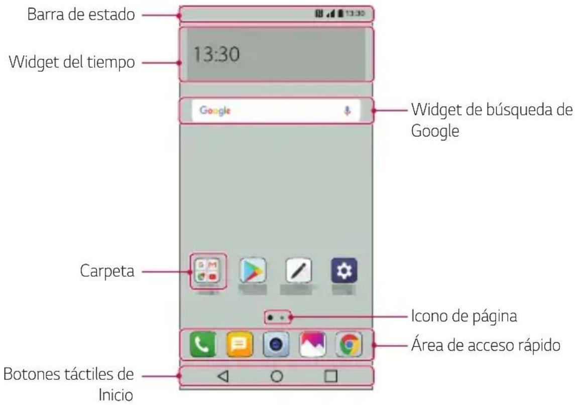 LG M700N - Diseño de la pantalla de inicio - 1