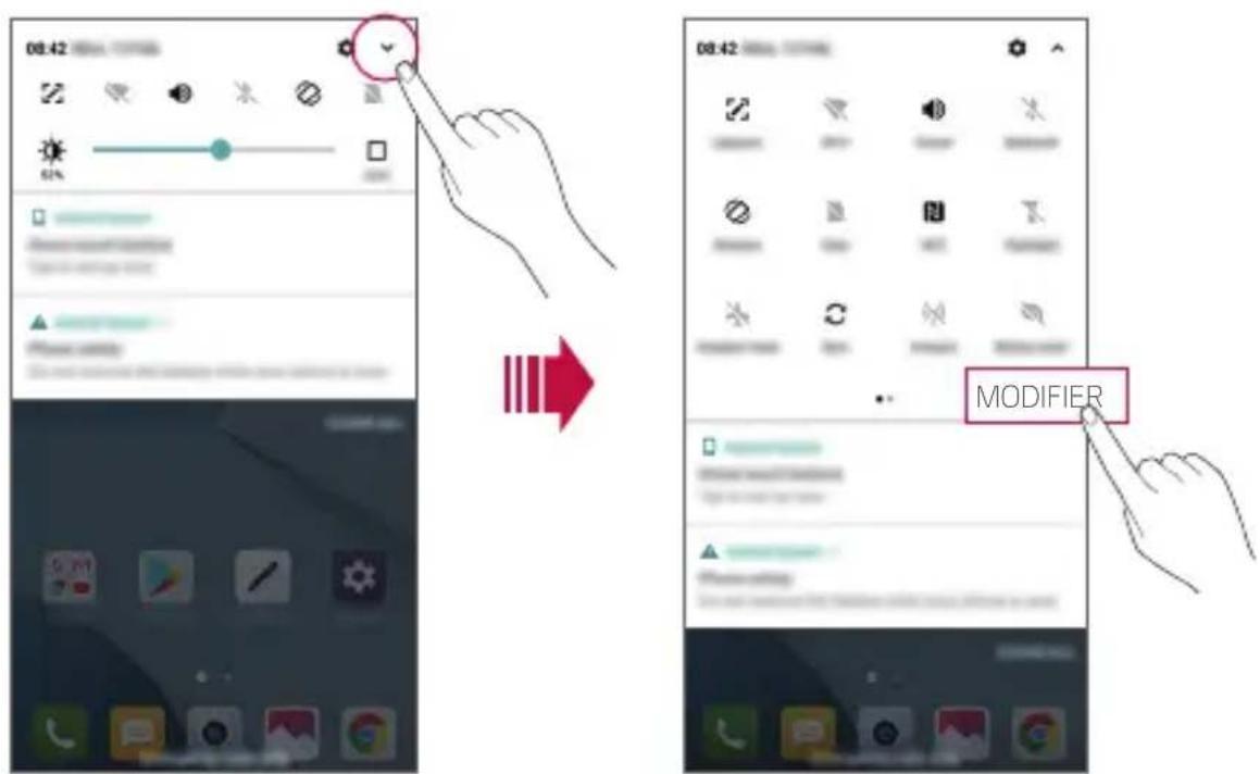 LG M700N - Panneau de notifications - 1