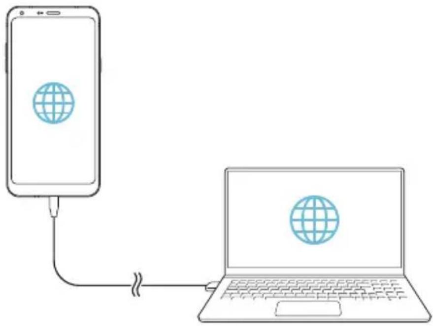 LG M700N - Tethering przez USB - 2