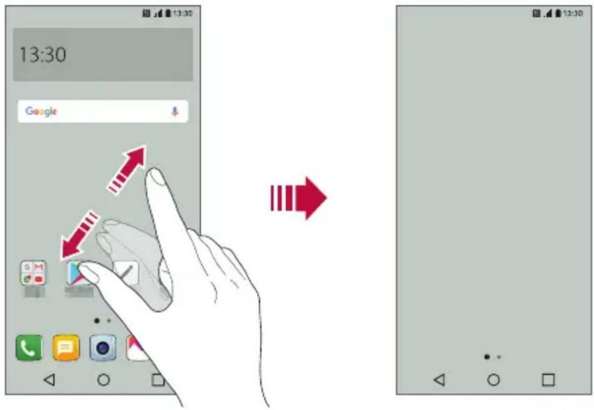 LG M700N - Edytowanie ekranu głównego - 2
