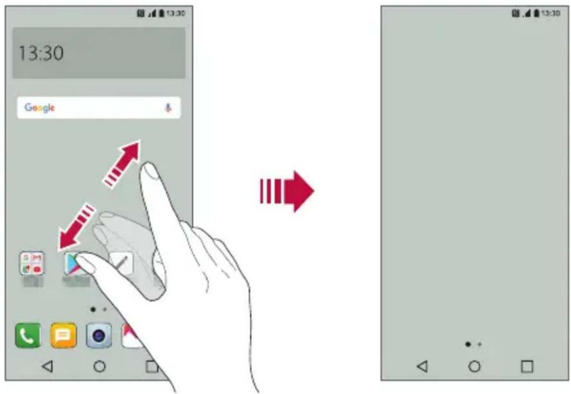 LG M700N - Viewing the background theme - 1