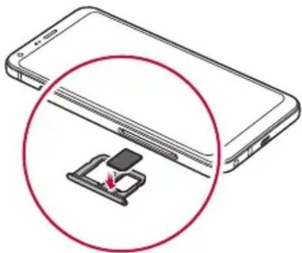 LG M700N - Installing the SIM card - 4