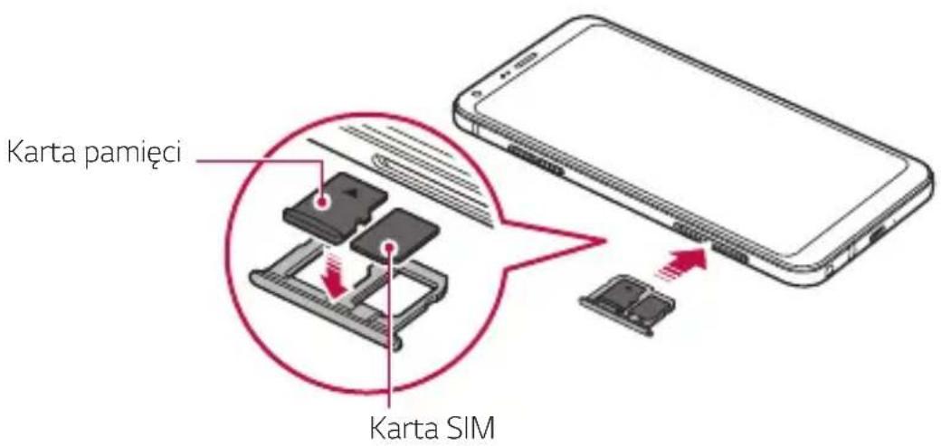 LG M700N - Wkładanie karty pamięci - 1