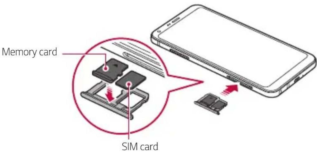 LG M700N - Inserting the memory card - 1