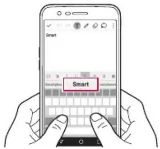 LG M250N - Utilisation du clavier Smart - 1