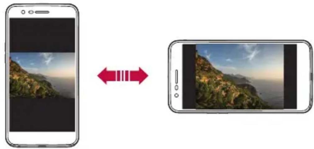 LG M250N - Przełączanie orientacji ekranu - 1