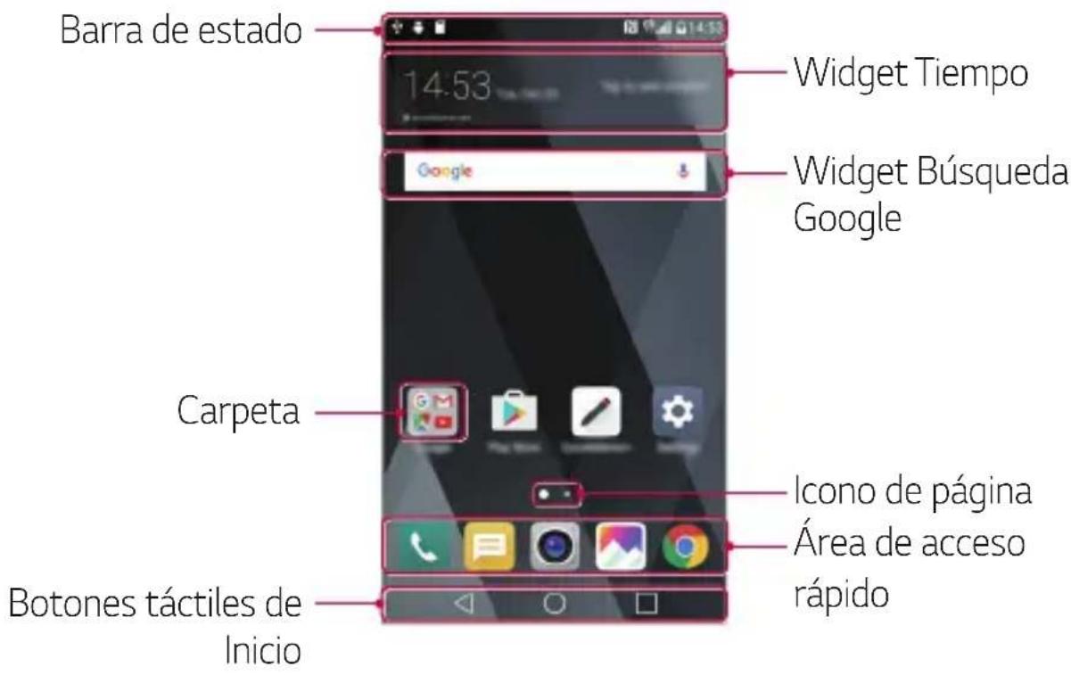 LG M250N - Diseño de la pantalla de inicio - 1