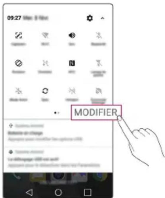 LG M250N - Panneau de notifications - 2