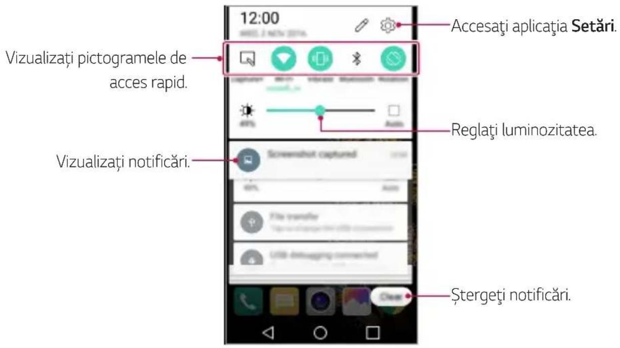 LG M160 - Panoul de notificări - 1
