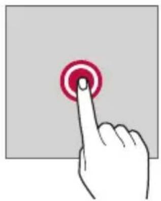LG M160 - Tapping and holding - 1