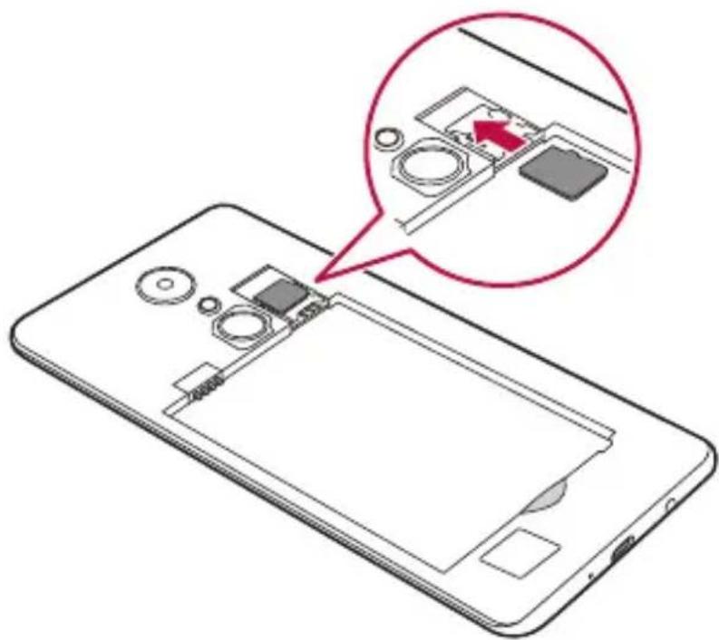 LG M160 - Inserción de la tarjeta de memoria - 2