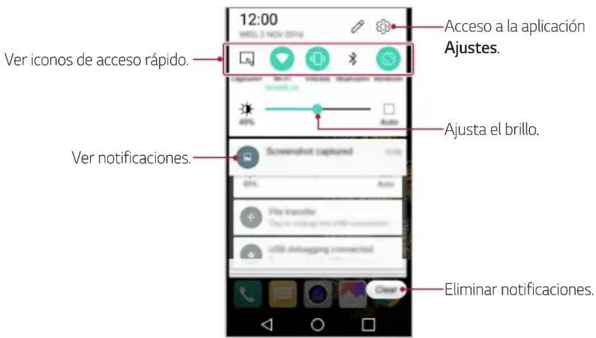 LG M160 - Panel de notificaciones - 1