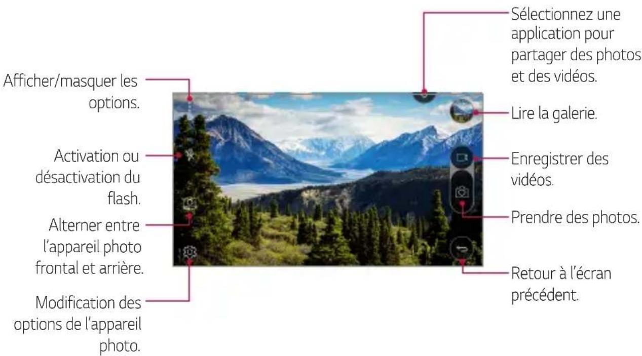 LG M160 - Ouverture de l'appareil photo - 2
