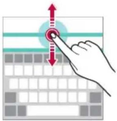 LG M160 - Customising the keyboard height - 1