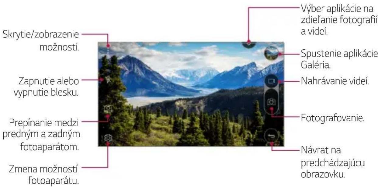 LG M160 - Spustenie fotoaparátu - 2