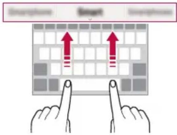 LG M160 - Suggestion de mots - 1
