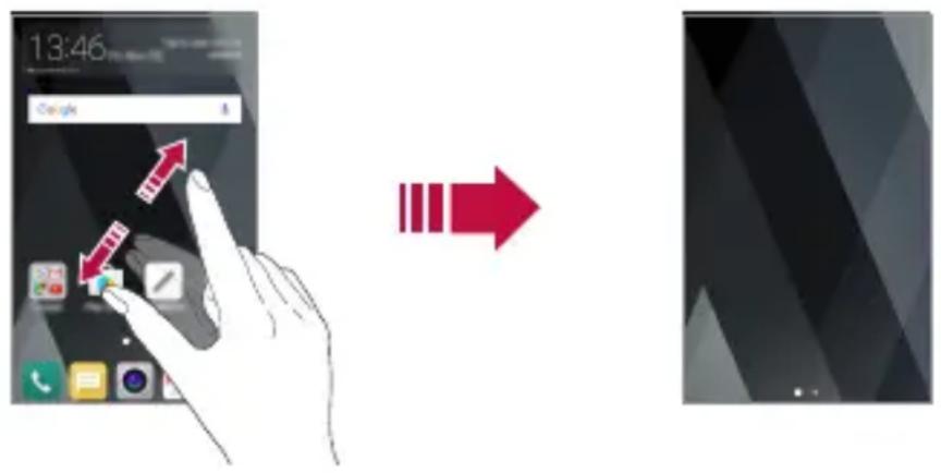 LG M160 - Visualisation du thème d'arrière-plan - 1