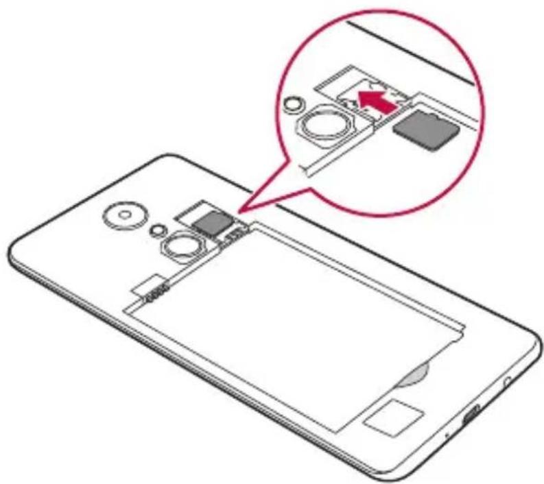 LG M160 - Wkładanie karty pamięci - 2