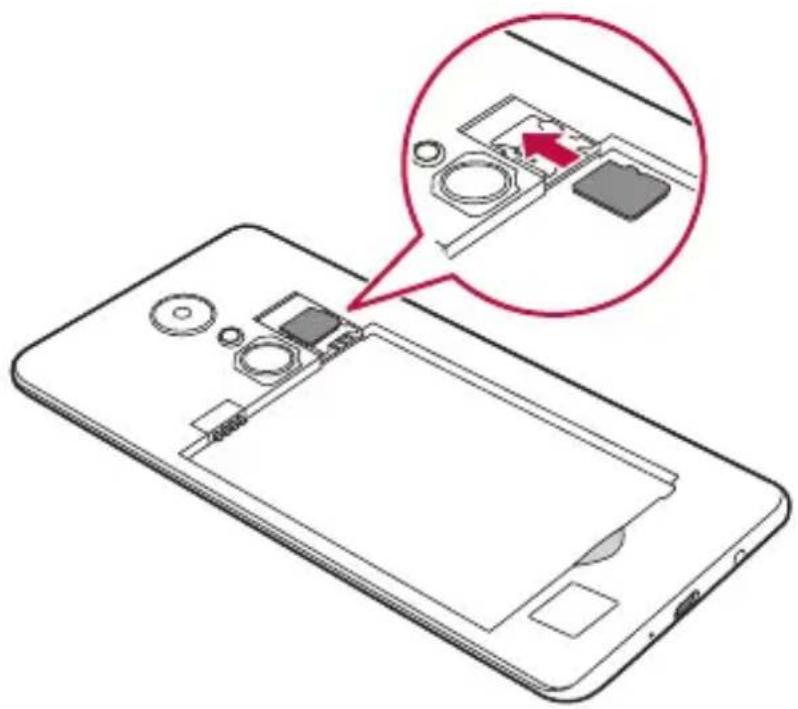 LG M160 - Vloženie pamätovej karty - 2