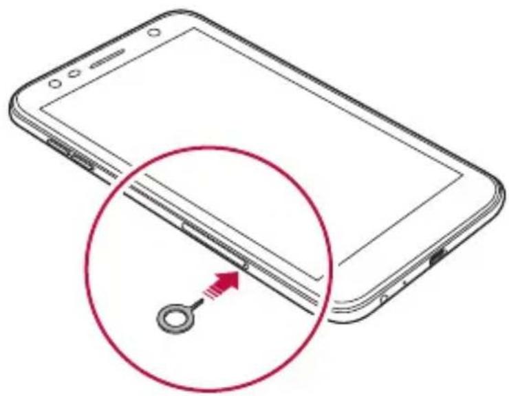 LG M320N - Wkładanie karty SIM - 2