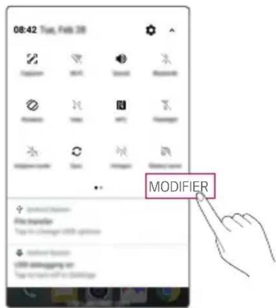 LG M320N - Panneau de notifications - 2