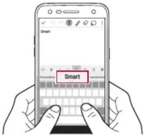LG M320N - Korzystanie z klawiatury Smart - 1