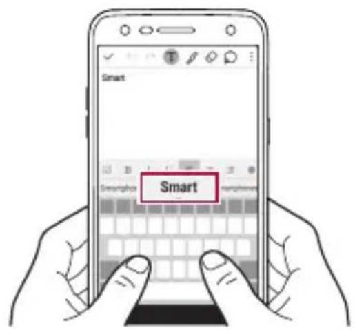 LG M320N - Utilisation du clavier Smart - 1