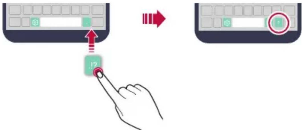 LG M320N - Changing the QWERTY keyboard layout - 1